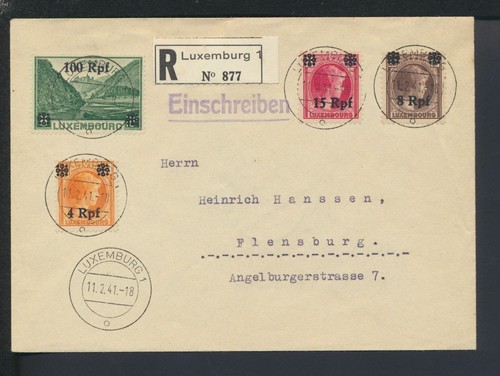 Besetzung luxemburg brief - besetzung, r-brief