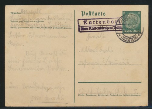 Landpoststempel kattendorf - landpoststempel,