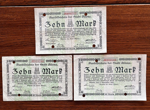 Notgeld schleswig holstein - notgeld, schleswig-holstein