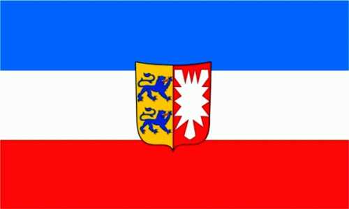 Fahne schleswig holstein - schleswig-holstein, mit