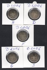 5 x 2 Euro Deutschland 2006